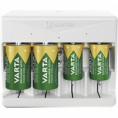 Polnilne baterije s polnilnikom Varta (2x D-baterija + 2x AA-baterija)