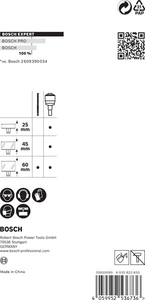 11-mm vpenjalni sistem EXPERT Power Change Plus za žago za izrezovanje lukenj, 2-delni komplet svedrov HSS-G Drill 7,15 x 105 mm