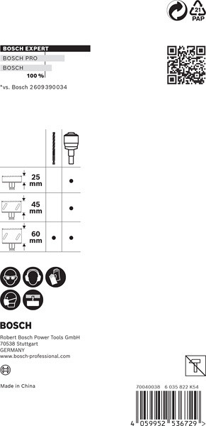 11-mm vpenjalni sistem EXPERT Power Change Plus za žago za izrezovanje lukenj, 2-delni komplet svedrov TCT Drill 8,5 x 105 mm