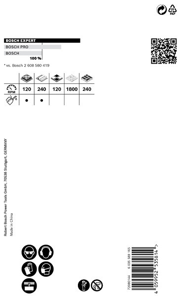 Žaga za izrezovanje lukenj EXPERT Tough Material, 73 x 60 mm