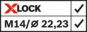 1-delne vlaknene brusilne plošče X-LOCK, Ø 115 mm, G 36, R444, Expert for Metal