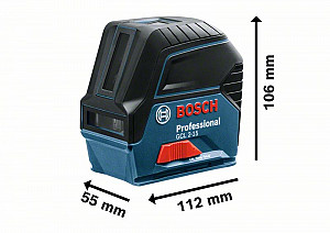 Križni laserski merilnik BOSCH GCL 2-50 + LR 6