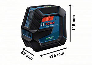 Križni laserski merilnik BOSCH GLL 2-15 G + LB 10 + str