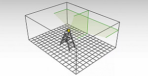 Samonivelirni križni laser STABILA LAX 50 G - zeleni žarek