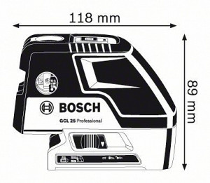 Točkovni laser BOSCH GCL 25