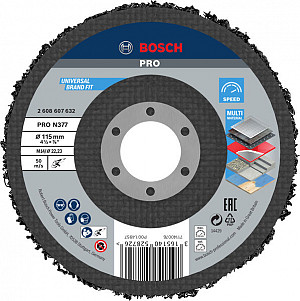 Čistilna plošča PRO N377, 115 mm, 22,23 mm