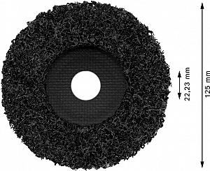 Čistilna plošča PRO N377, 125 mm, 22,23 mm