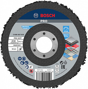 Čistilna plošča PRO N377, 125 mm, 22,23 mm