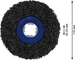 Čistilna plošča X-PRO N377, 115 mm, 22,23 mm, X-Lock