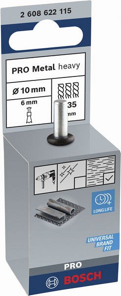 Čopičasta ščetka PRO Metal heavy, ravno vpenjalno steblo, 10 x 0,35 mm