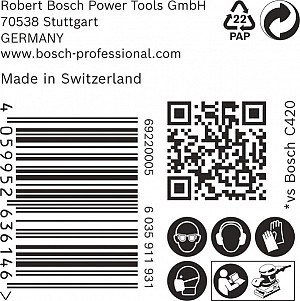 EXPERT C470 brusni papir 80 x 133 mm, G 180, 50 kosov