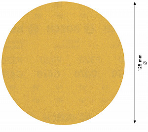 EXPERT C470 brusni papir brez lukenj za kotne brusilnike in svedre, 125 mm, G 320, 50 kosov
