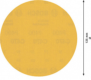 EXPERT C470 brusni papir brez lukenj za kotne brusilnike in svedre, 125 mm, G 400, 50 kosov