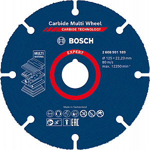 EXPERT Carbide Multi Wheel rezalna plošča, 125 mm, 22,23 mm