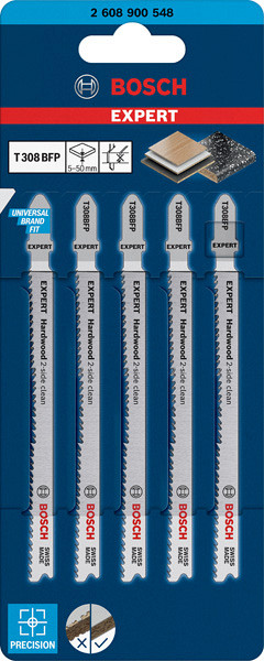 EXPERT ‘Hardwood 2-side clean’ T 308 BFP list za vbodno žago, 5 kosov