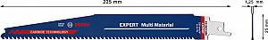 EXPERT ‘Multi Material’ S 1156 XHM list za sabljasto žago, 10 kosov