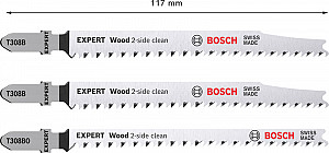 EXPERT ‘Wood 2-side clean‘ T308B/BO 3-delni kompleti listov za vbodno žago