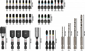 Komplet PRO Impact Wood Set, 40-delni