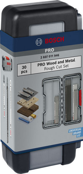 Komplet PRO Wood and Metal Rough Cut, 100 mm, 30-delni