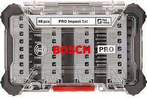 Komplet vijačnih nastavkov PRO Impact, 48-delni