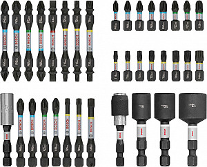 Komplet vijačnih nastavkov PRO Impact, 36-delni