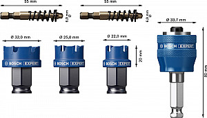 Komplet žage za izrezovanje lukenj EXPERT Sheet Metal, 22/25/32 x 5 mm