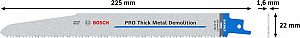 List PRO Thick Metal Demolition S1130CF, 1,6 x 22 x 225 mm, 5 kosov