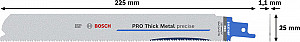 List PRO Thick Metal precise S1137HBF 1,1 x 25 x 225 mm, 25 kosov