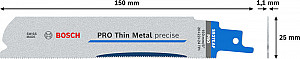 List PRO Thin Metal precise S937EAF, 1,1 x 25 x 150 mm, 5 kosov