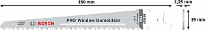 List PRO Window Demolition S611DF, 1,25 x 19 x 150 mm, 5 kosov