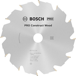 List za krožno žago PRO Construct Wood, 160 x 2,6 x 20 mm