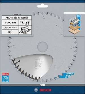 List za krožno žago PRO Multi Material, 200 x 2,4 x 30 mm