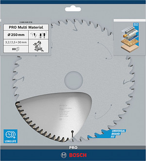 List za krožno žago PRO Multi Material, 250 x 3,2 x 30 mm