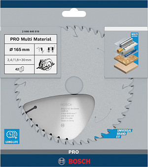 List za krožno žago PRO Multi Material, 165 x 2,4 x 30 mm