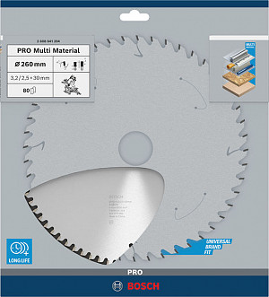 List za krožno žago PRO Multi Material, 260 x 3,2 x 30 mm