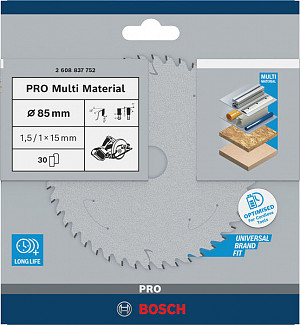 List za krožno žago PRO Multi Material cordless, 85 x 1,5 x 15 mm