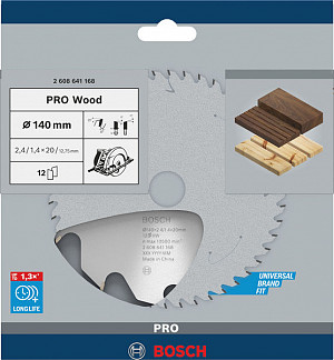 List za krožno žago PRO Wood, 140 x 2,4 x 20 mm, T12