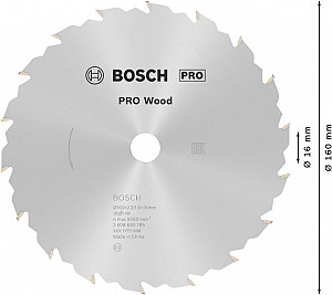 List za krožno žago PRO Wood, 160 x 2,2 x 16 mm, T18