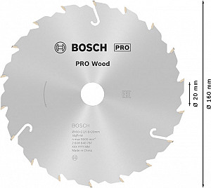 List za krožno žago PRO Wood, 160 x 2,2 x 20 mm, T18