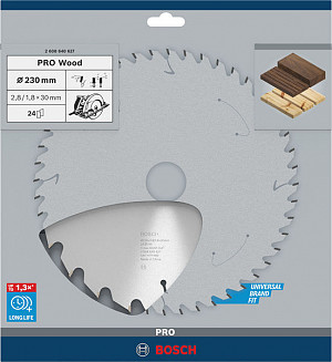List za krožno žago PRO Wood, 230 x 2,8 x 30 mm, T24