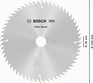 List za krožno žago PRO Wood, 235 x 2,8 x 30 mm, T60