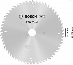 List za krožno žago PRO Wood, 250 x 3,2 x 30 mm, T60