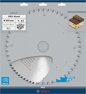 List za krožno žago PRO Wood, 305 x 3,2 x 30 mm, T72