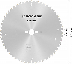 List za krožno žago PRO Wood, 350 x 3,5 x 30 mm, T54