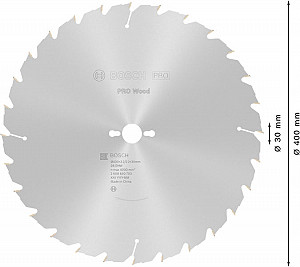 List za krožno žago PRO Wood, 400 x 3,2 x 30 mm, T28