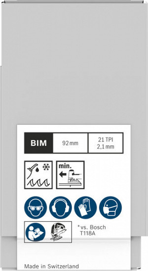 List za vbodno žago PRO Metal medium T121AFC, 92 mm, 100 kosov