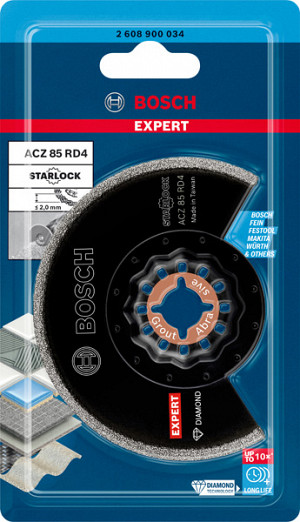 List za večnamensko orodje EXPERT Grout Segment Blade ACZ 85 RD4, 85 mm