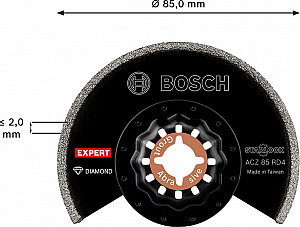 List za večnamensko orodje EXPERT Grout Segment Blade ACZ 85 RD4, 85 mm