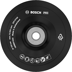 Mehki podporni krožnik PRO, 125 mm, M14