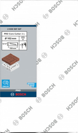 PRO Core Cutter dry, 102 x 150 mm, G 1/2